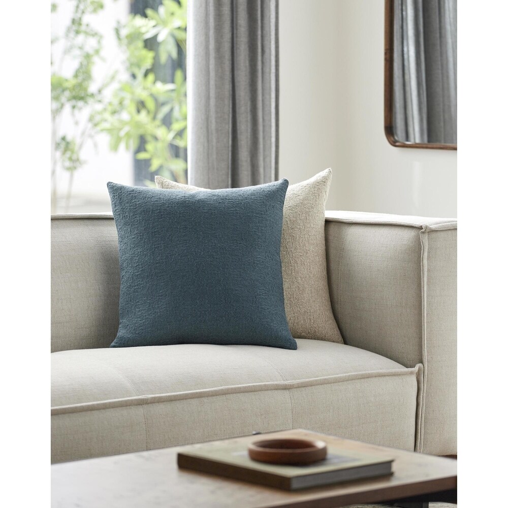 Ian Modern Solid Color Cotton Linen Throw Pillow