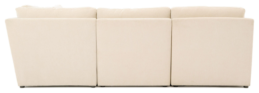 Aiden Beige Modular L Sectional   Beige   Transitional   Sectional Sofas   by First of a Kind USA Inc  Houzz