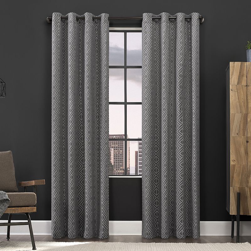 Scott Living Gresham Geometric 100% Blackout Grommet 1-panel Window Curtain