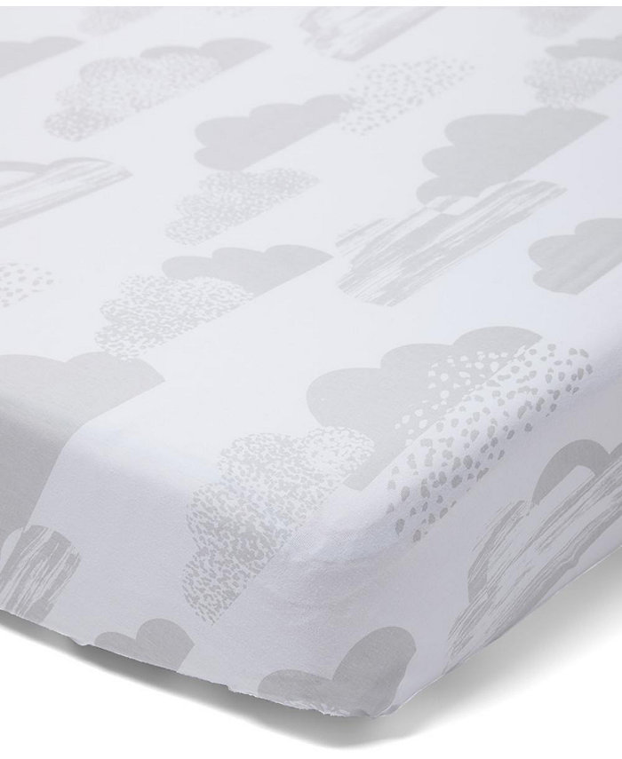 Spasilk Baby Cotton Jersey Crib Sheet， Standard Size 52