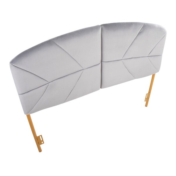 Silver Orchid Ralston Queen Upholstered Headboard - - 35895593