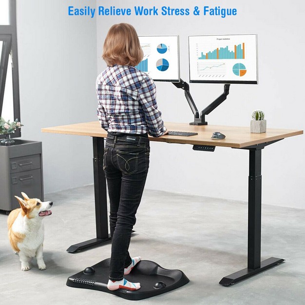 Costway Anti fatigue Standing Desk Mat Ergonomic Comfort Floor Foot Mat Home Office Work