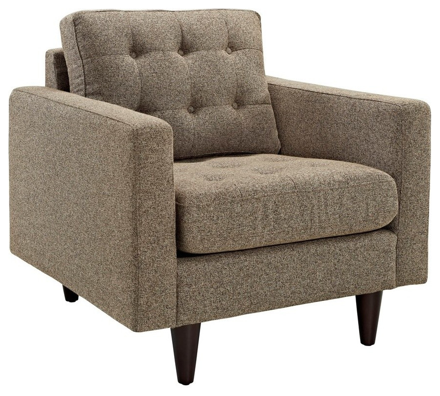 Empress Upholstered Fabric Armchair   Midcentury   Armchairs And Accent Chairs   by Kolibri Decor  Houzz