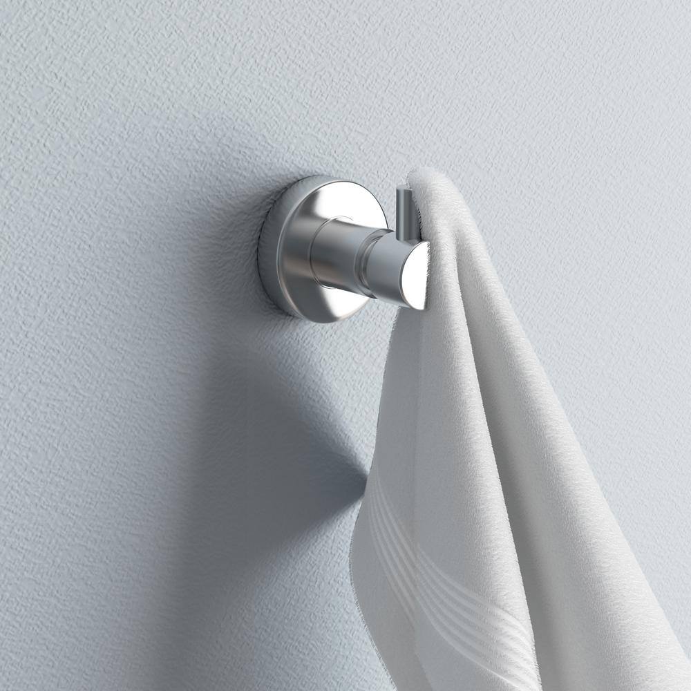 No Drilling Required Loxx Single Robe Hook in Chrome LO241-CHR