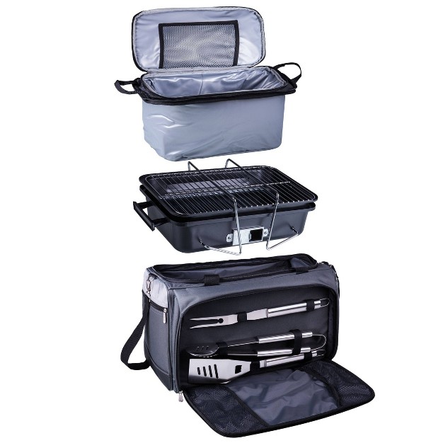 Picnic Time Buccaneer Charcoal Grill Cooler 3 Pc Tools Model 750 00 175