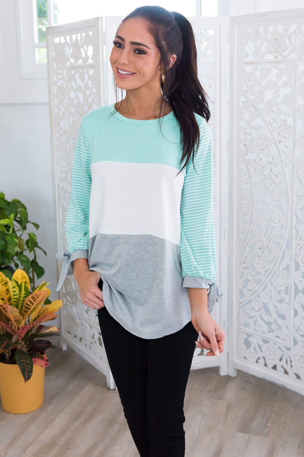 Express Yourself Modest Block Top