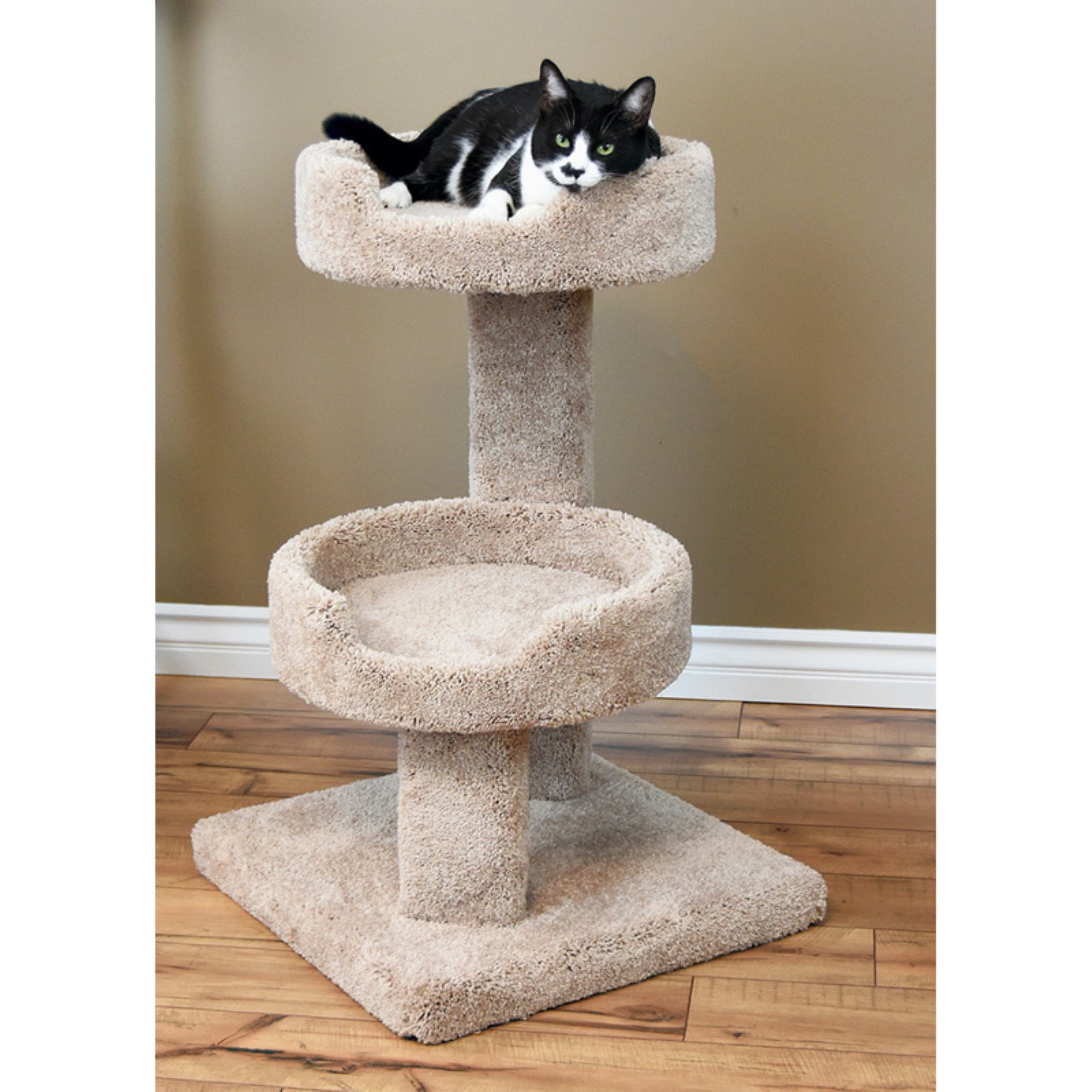 Prestige Cat Trees 32 in. Solid Wood Large Cat Sleeper Tree