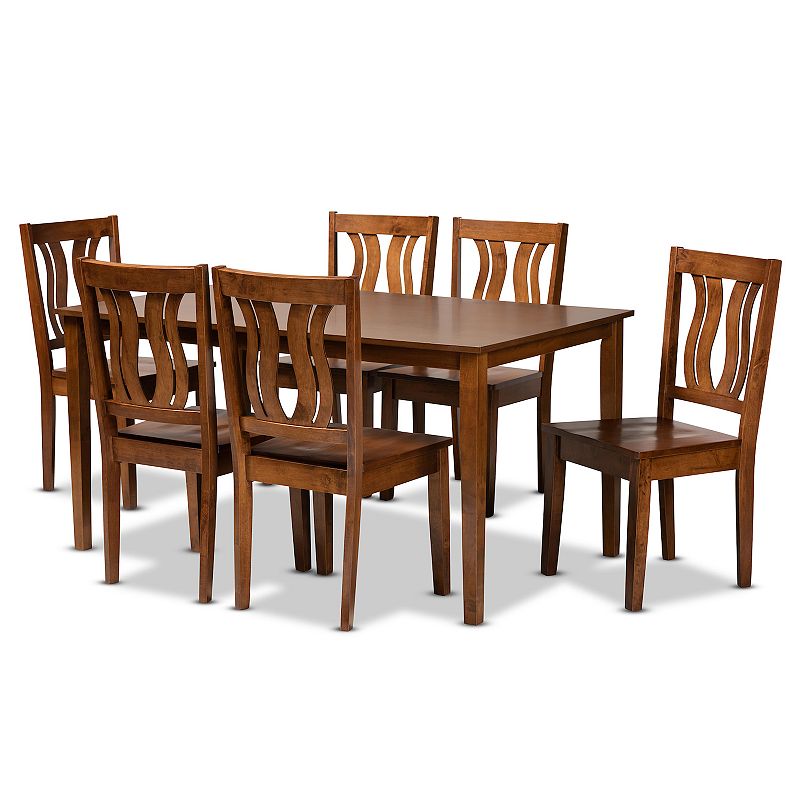 Baxton Studio Zamira Dining 7-piece Set