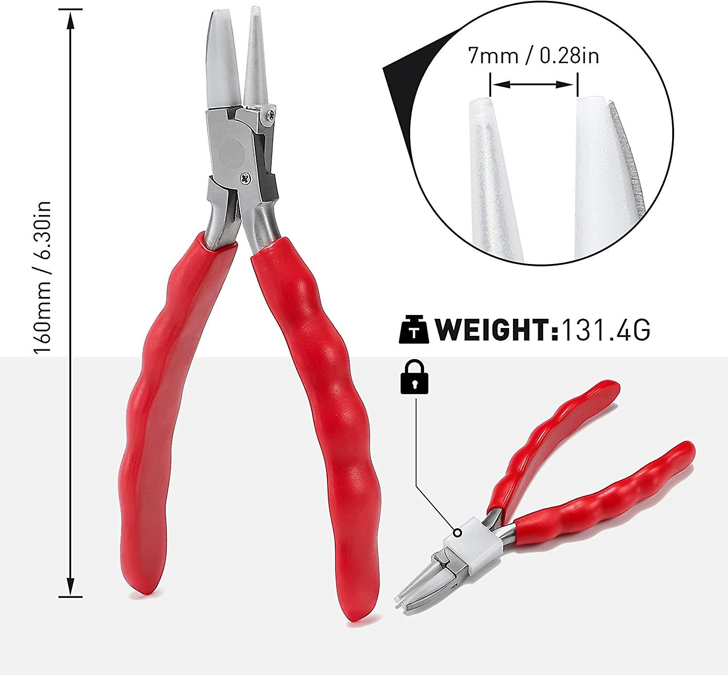 Stainless Steel Adjusting Eyeglasses Leg Tightness Half Round Plier Eyeglass Arms Frame Plier Glasses Repair Parts Tool