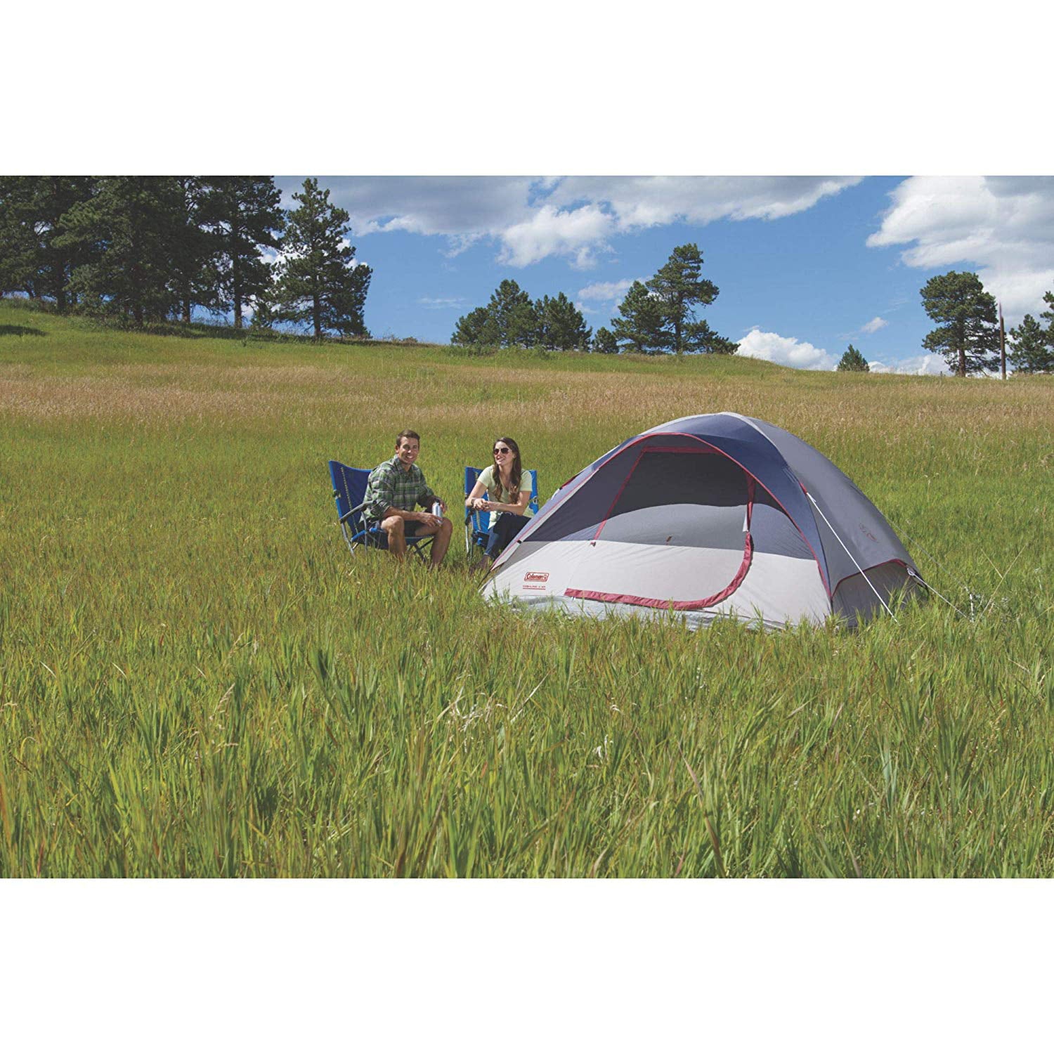 Coleman Highline 4-Person Dome Tent， 9' x 7'