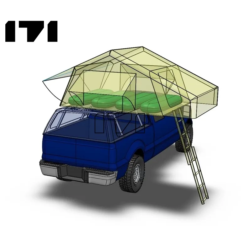 Economical auto tent camping carpas para techos de autos rooftent