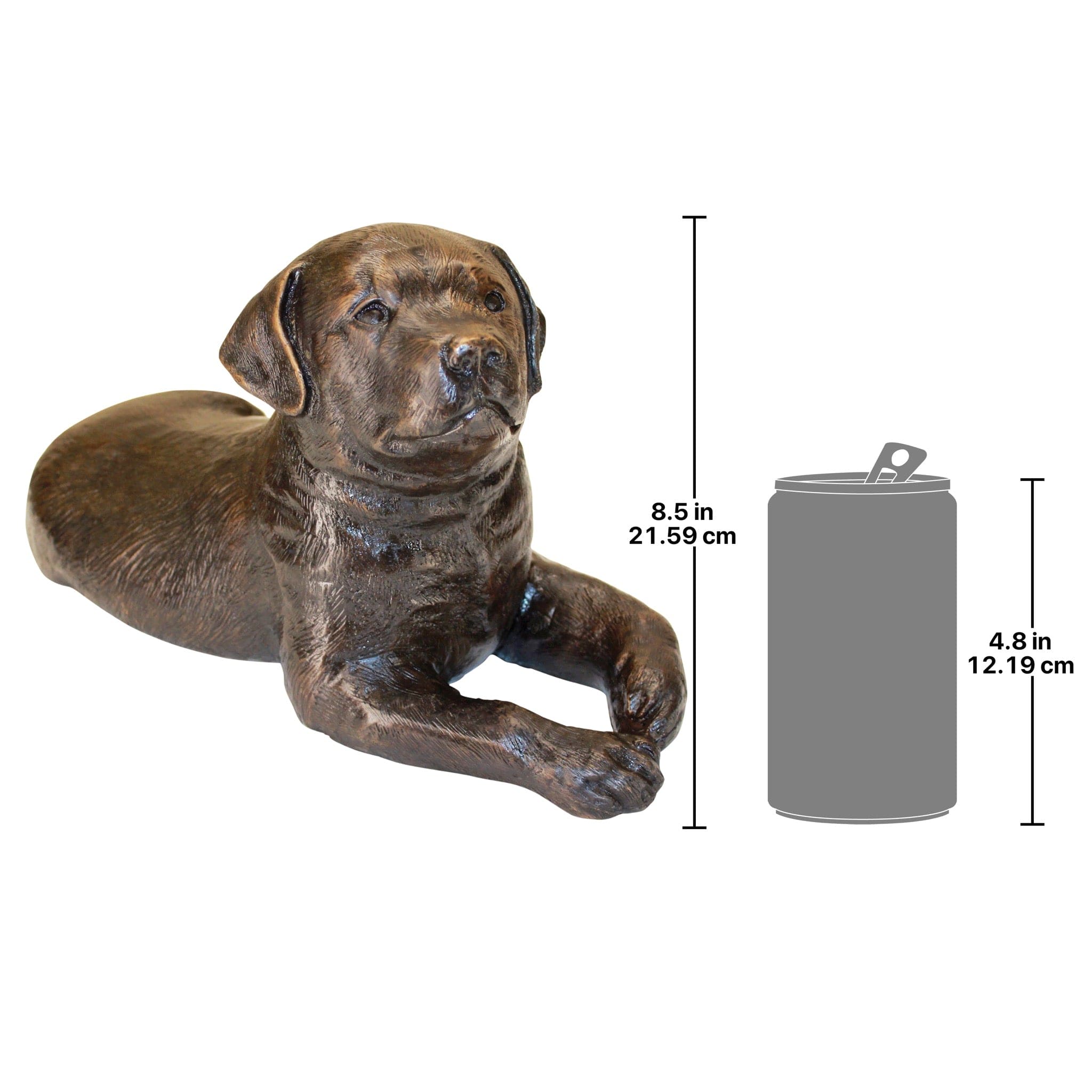 Labrador Puppy Dog Cast Bronze Garden Statue by Design Toscano