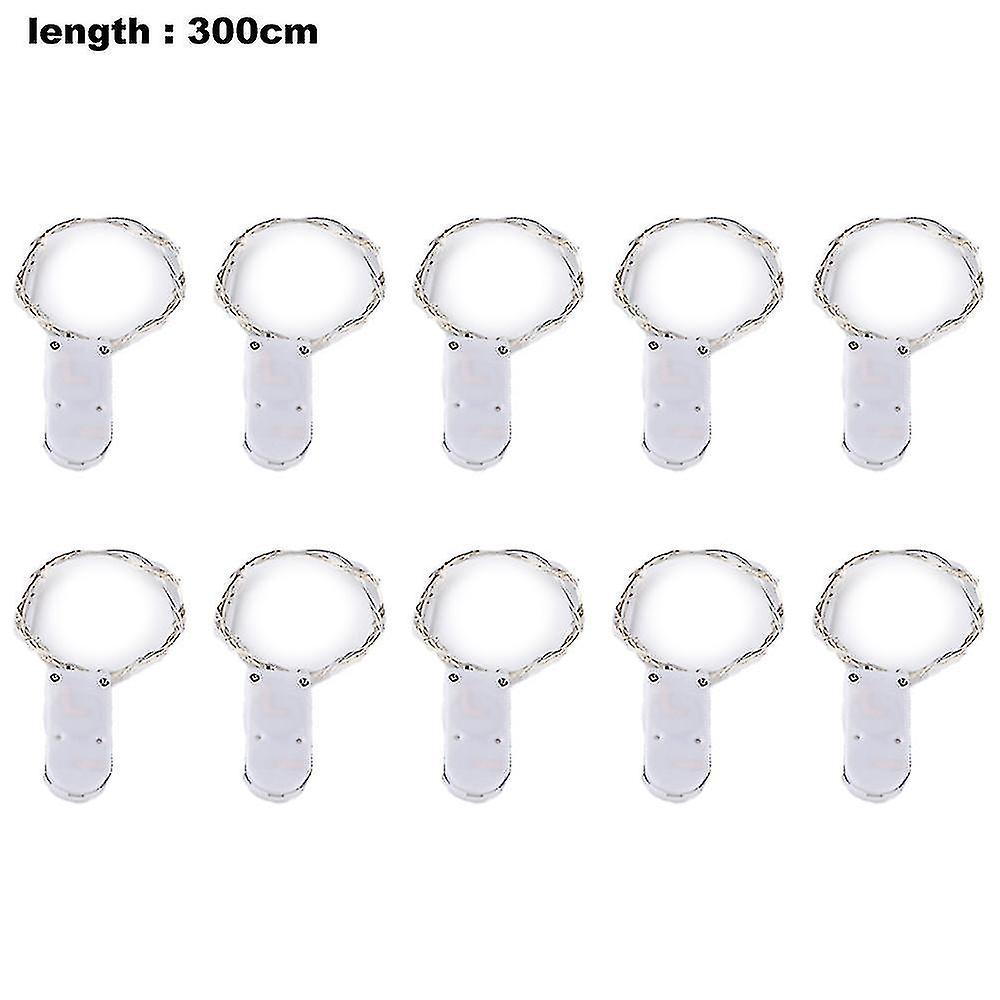 10 Pack Fairy Lights Battery Powered， 10 Feet 30 Leds For Diy Wedding Party Bedroomchristmas