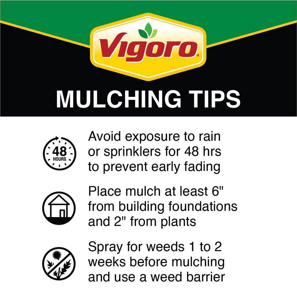 Vigoro 2 cu. ft. Bagged Premium Black Wood Mulch 52050197