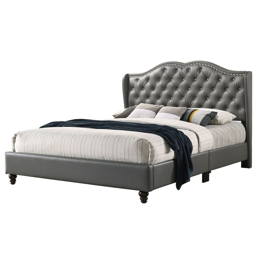 Joy Jewel Tufted Upholstered Bed