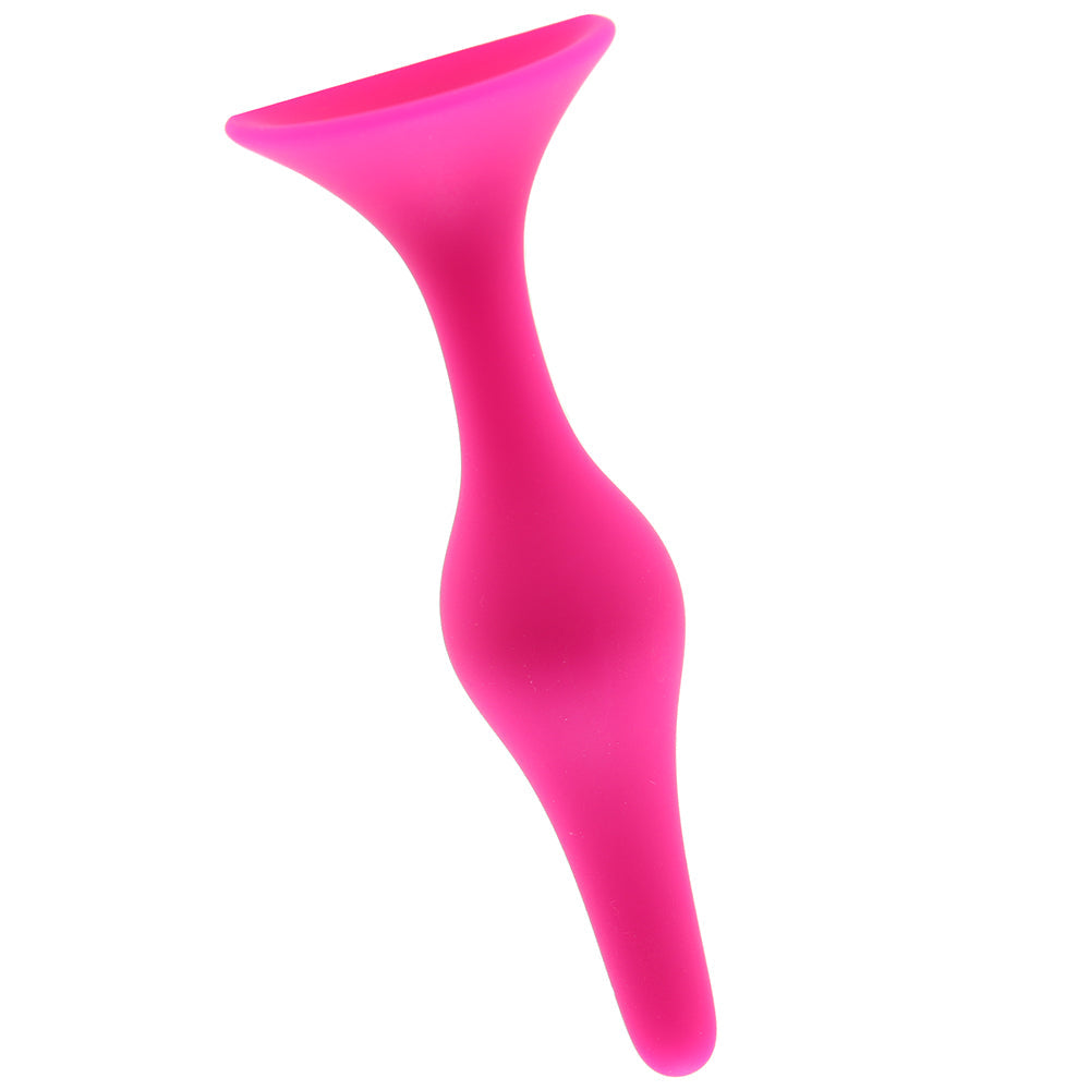 Luxe Beginner Silicone Butt Plug Kit in Pink