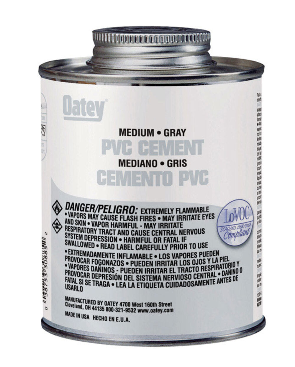 CEMENT PVC MED GRAY 8OZ