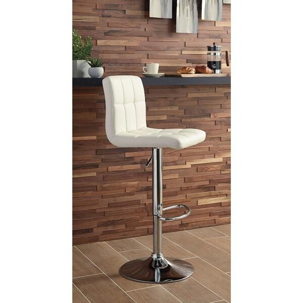 White Counter Bar Pub Height 360 Degree UPH Swivel Barstool (6 Pack) - 16.25 In. W X 45.0 In. H X 18.0 In. D