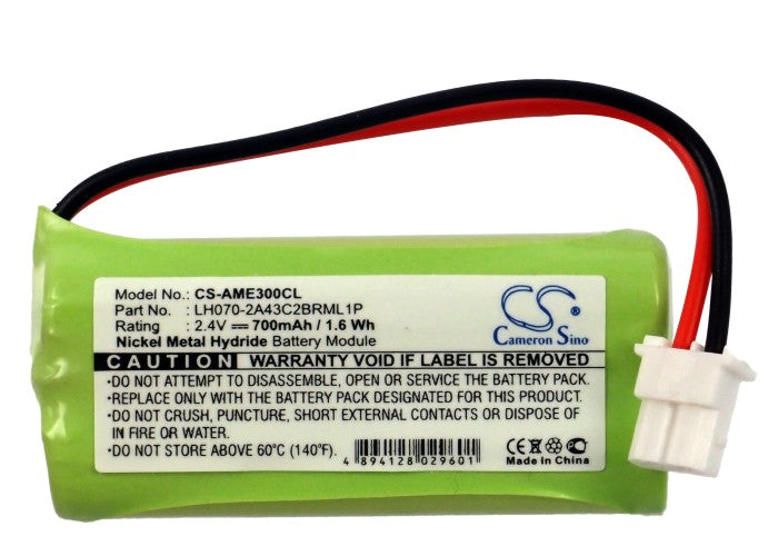 American E30021CL E30022CL E30023CL E30025CL LH070 Replacement Battery BatteryClerkcom Cordless Phone