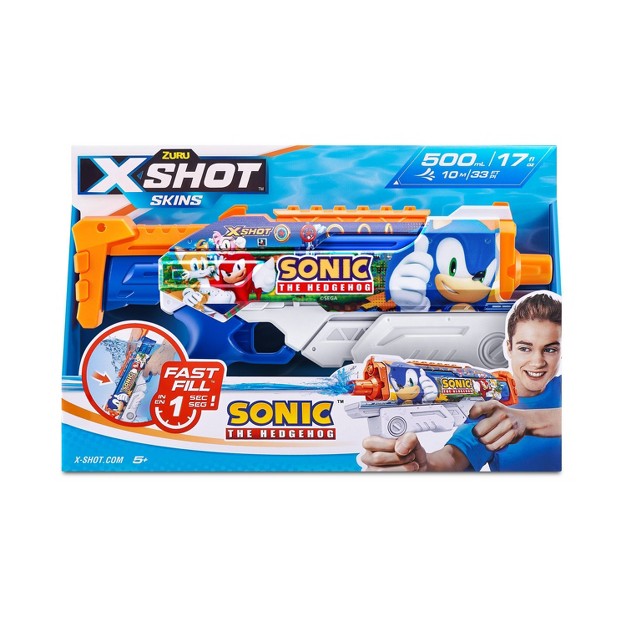 X shot Water fast fill Skins hyperload Sonic