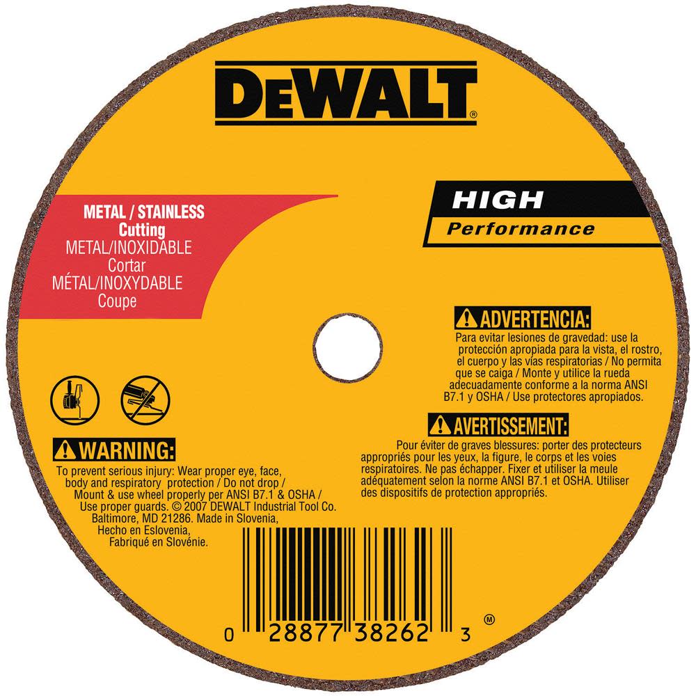 DW 3 In. x 1/16 In. x 3/8 In. A60T Long Life Wheel DW8711 from DW