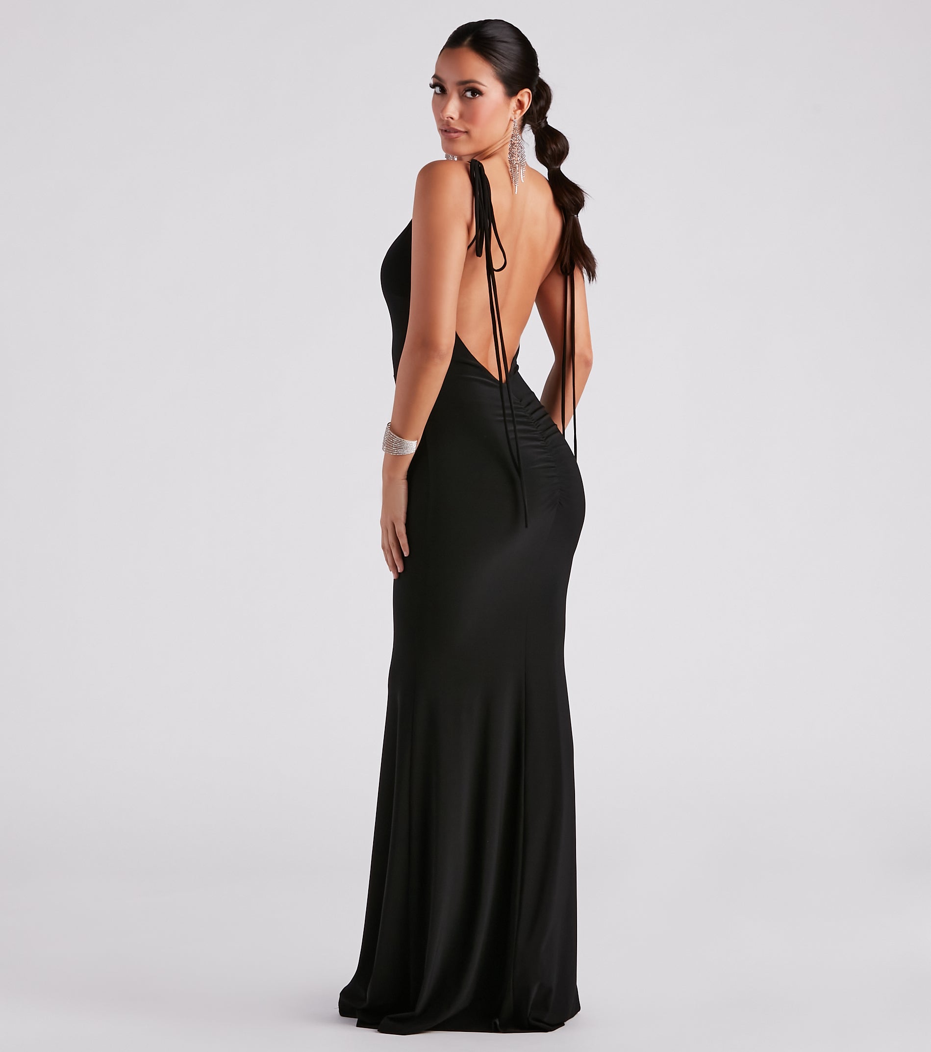 Clarence Formal Open Back Long Dress