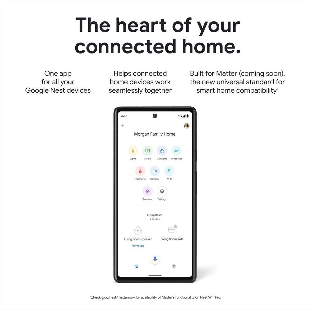 Google Nest Wifi Pro (Wi-Fi 6E) - Fog GA03902-US