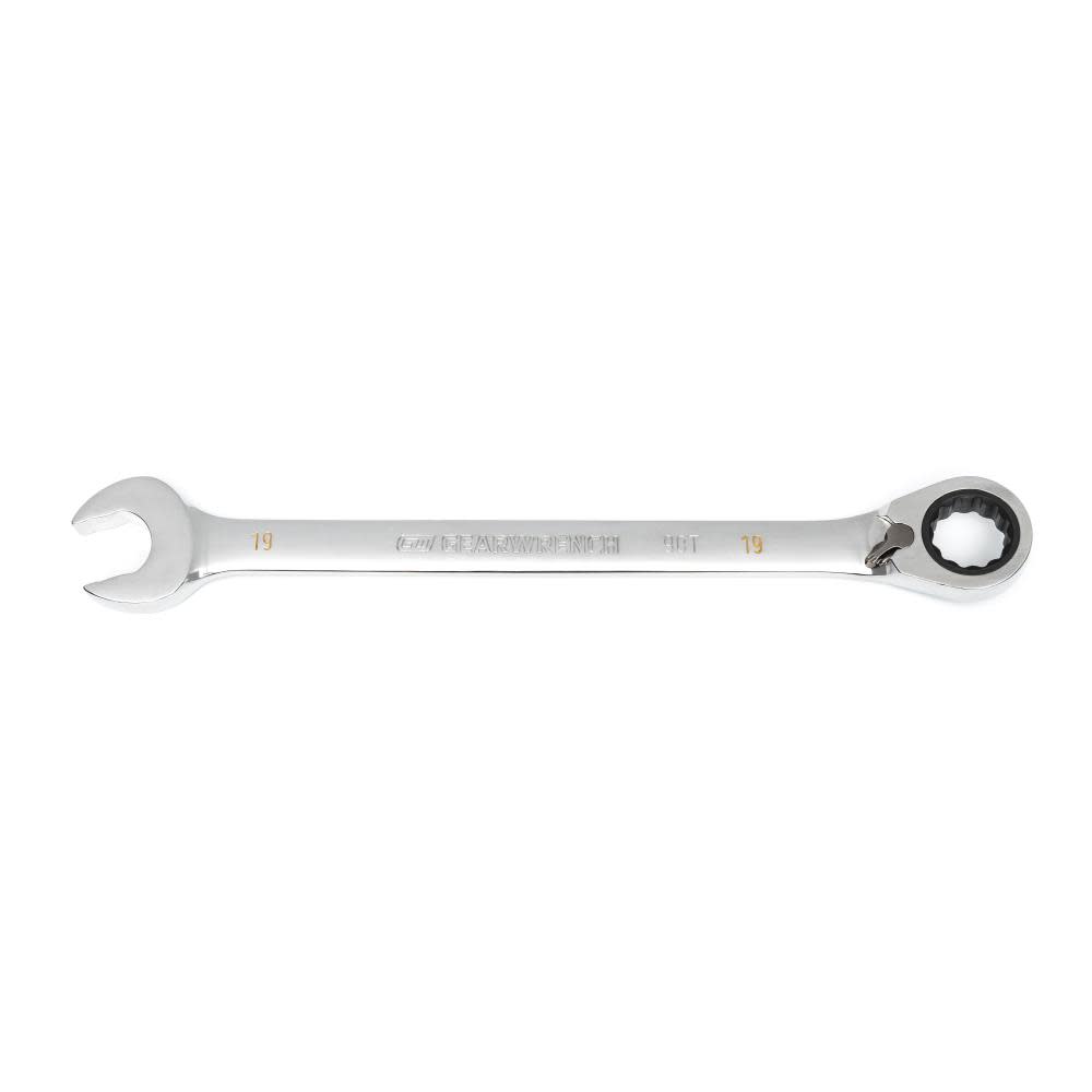 GEARWRENCH 19mm 90-Tooth 12 Point Reversible Ratcheting Wrench 86619 from GEARWRENCH