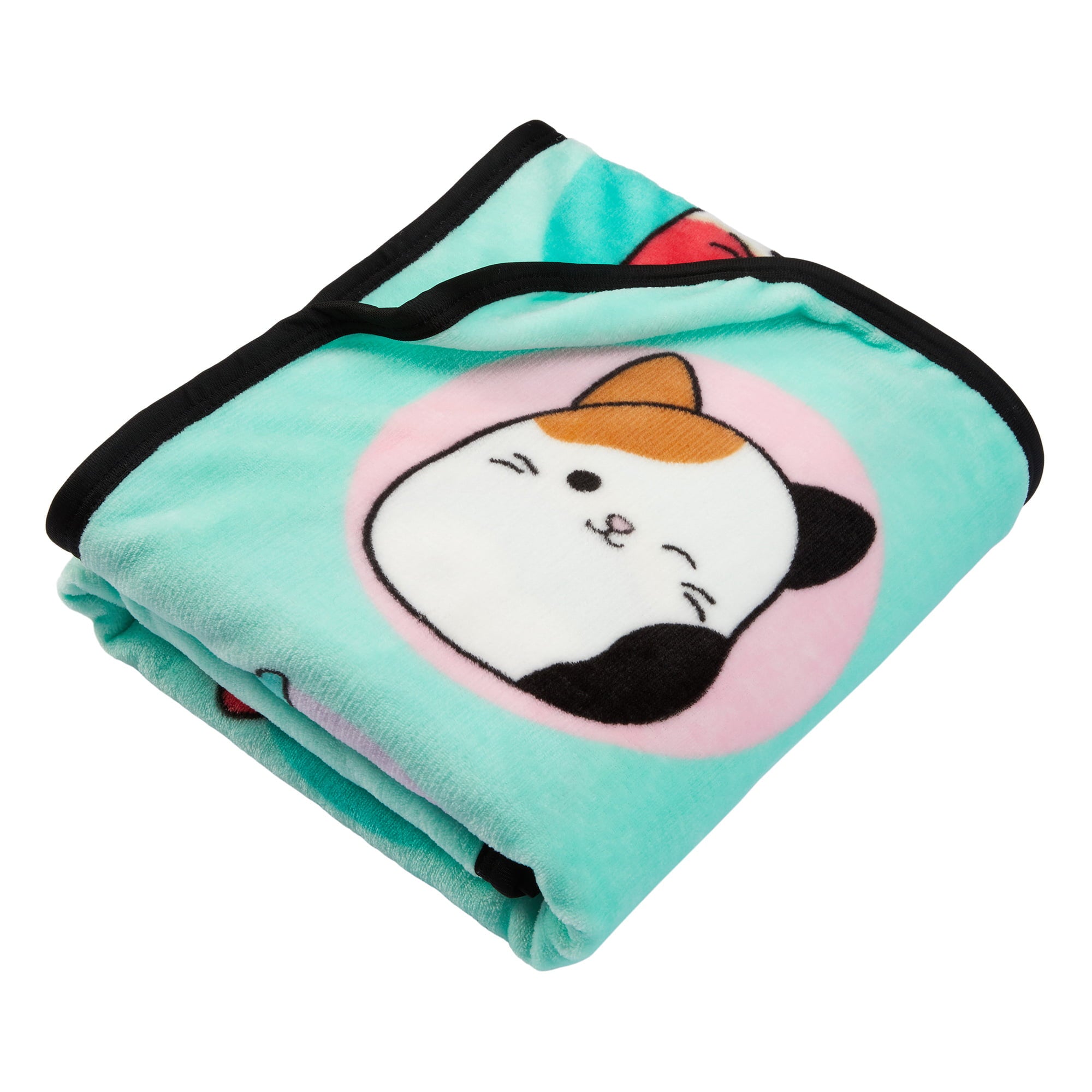 Squishmallows Kids Silky Soft Plush Throw Blanket， 40 x 50， Teal， Jazzwares