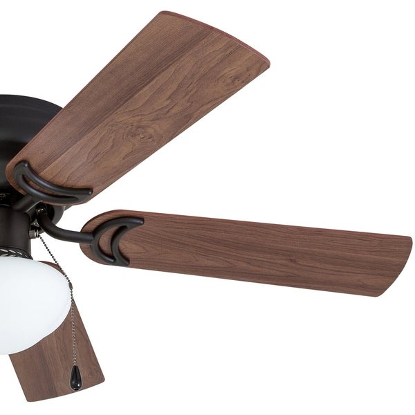 Prominence Home Alvina Ceiling Fan， Traditional， Hugger / Low Profile， LED Globe Light， Bronze - 42-inch Shopping - The Best Deals on Ceiling Fans | 31036780