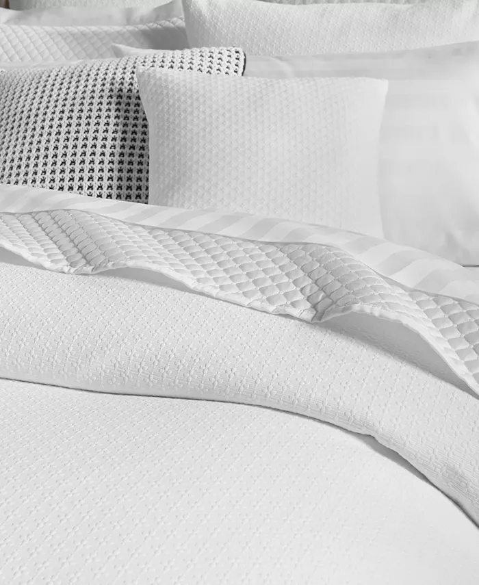 Charter Club Diamond Dot 300 Thread Count Cotton 2-Pc. Duvet Cover Set， Twin，