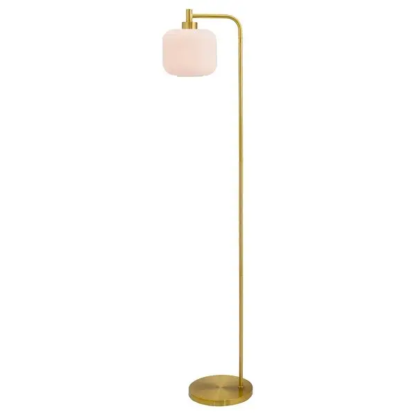 Frederick River of Goods Gold Metal and Glass Candlestick Floor Lamp