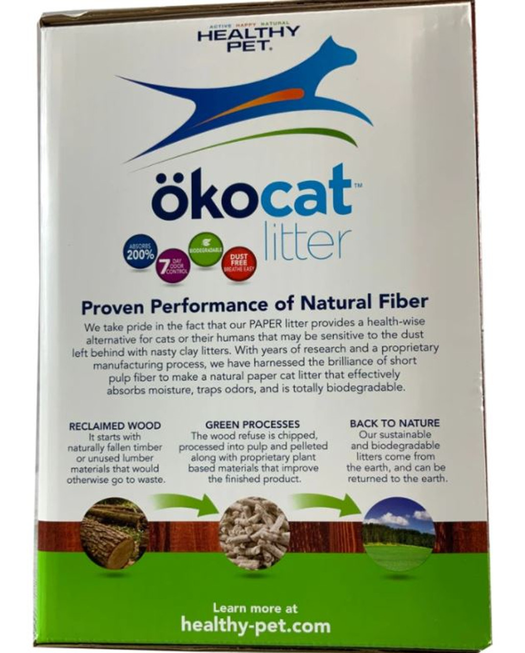 Okocat Dust Free Non-Clumping Paper Pellet Litter