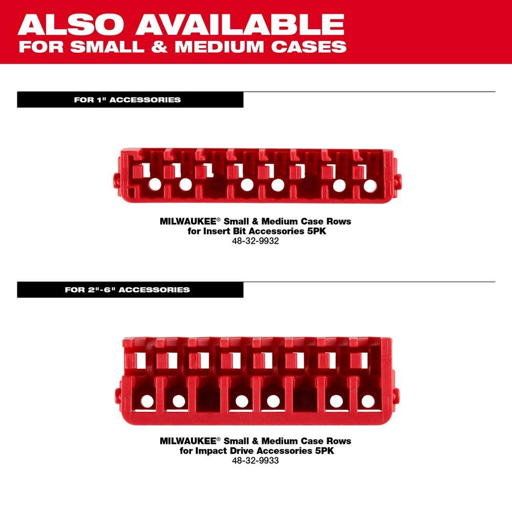 Milwaukee Customizable Medium Compact Case for Impact Driver Accessories 48-32-9931 from Milwaukee