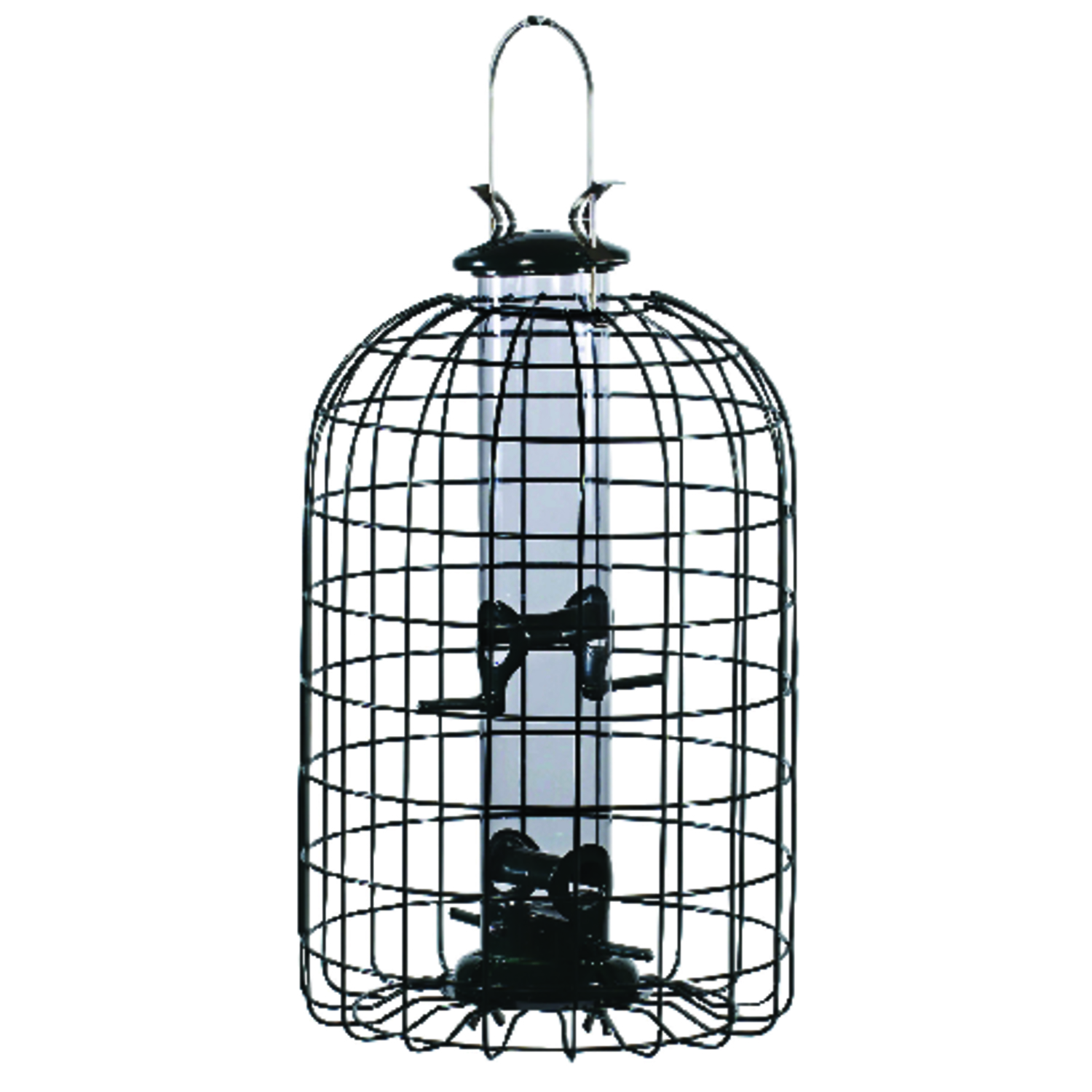 Audubon Wild Bird 1.25 lb Plastic/Wire Caged Tube Bird Feeder 4 ports