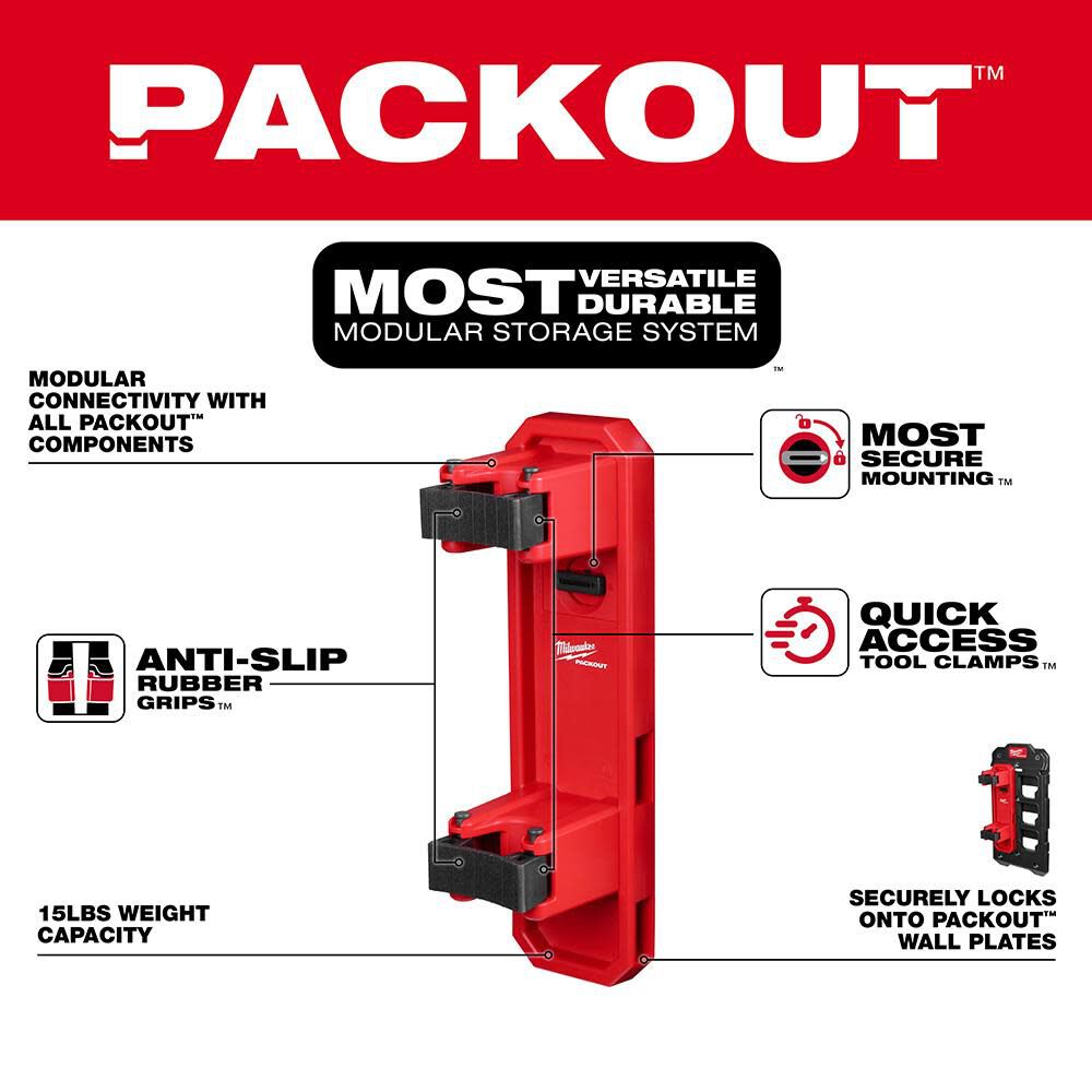 Milwaukee PACKOUT Long Handle Tool Holder 48-22-8348 from Milwaukee