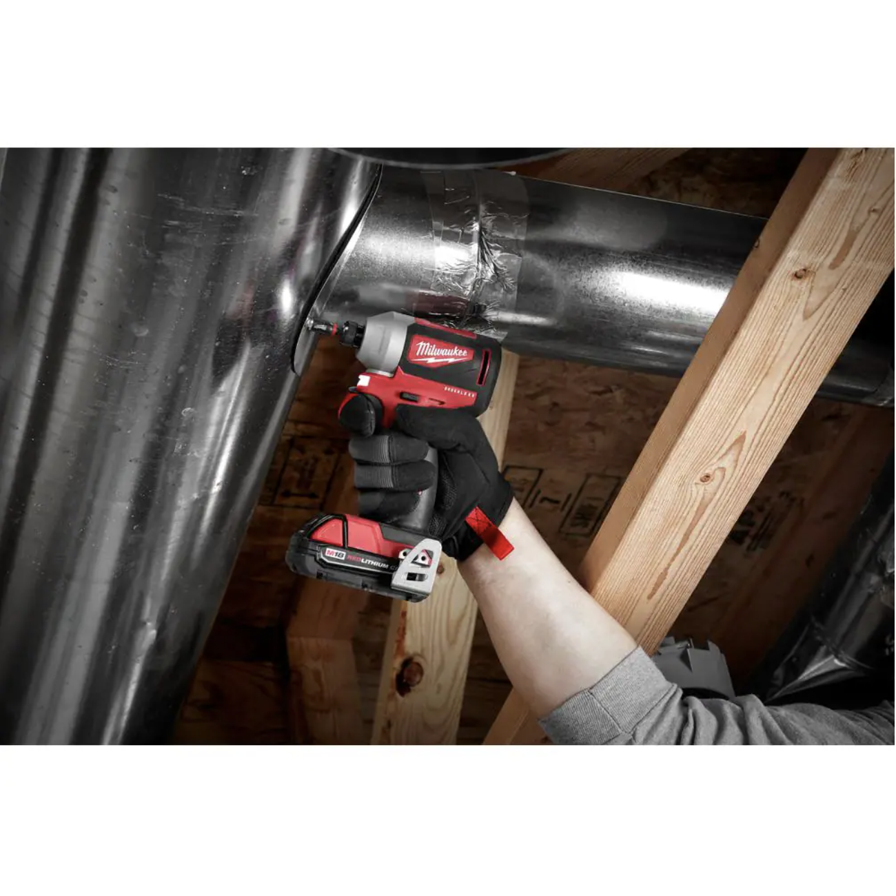 Milwaukee M18 18V Lithium-Ion Brushless Cordless 1/4 in. Impact Driver Kit with Two 2.0 Ah Batteries， Charger and Hard Case