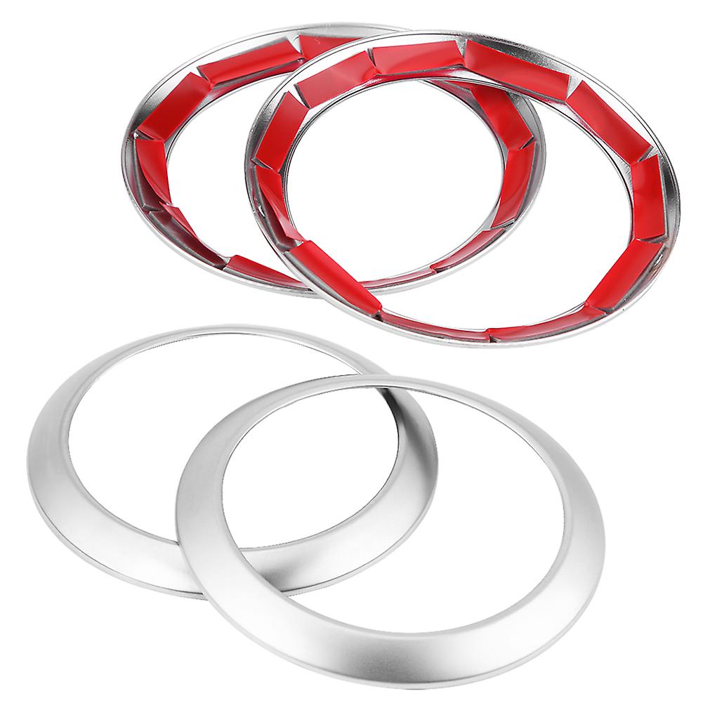 2pcs Car Side Air Conditioning Vent Ring Frame Cover Trim For Mercedes Benz E Class W213 16-18