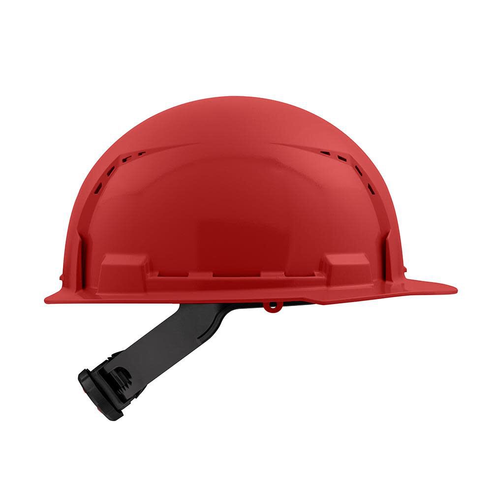 Milwaukee Front Brim Vented Hard Hat with 4pt Ratcheting Suspension Type 1 Class C Red 48-73-1208 from Milwaukee