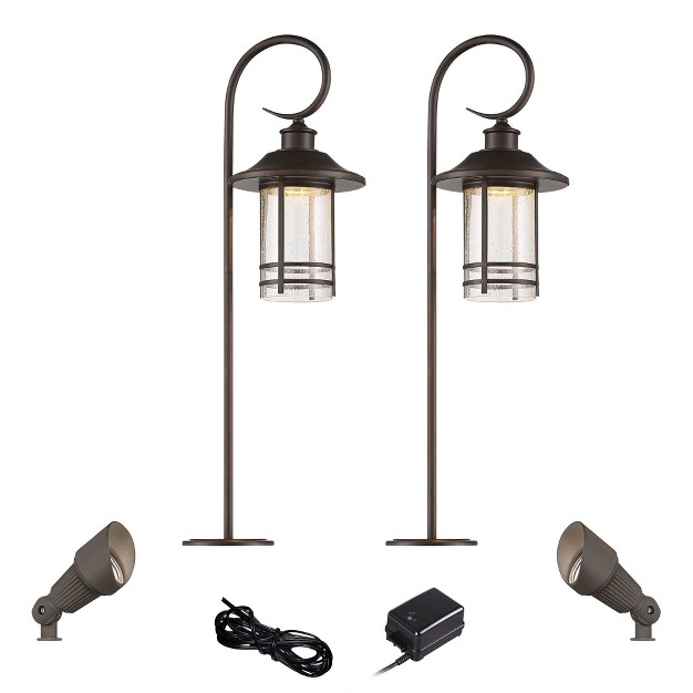 John Timberland Galt Oil rubbed Bronze 6 piece Led Path And Spot Light Set