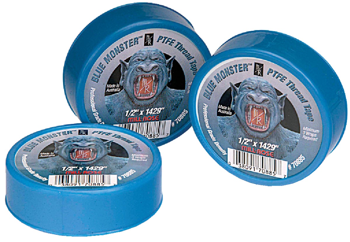 BLUE MONSTER Thread Seal Tape 3 4 In. X 1429 In. Blue