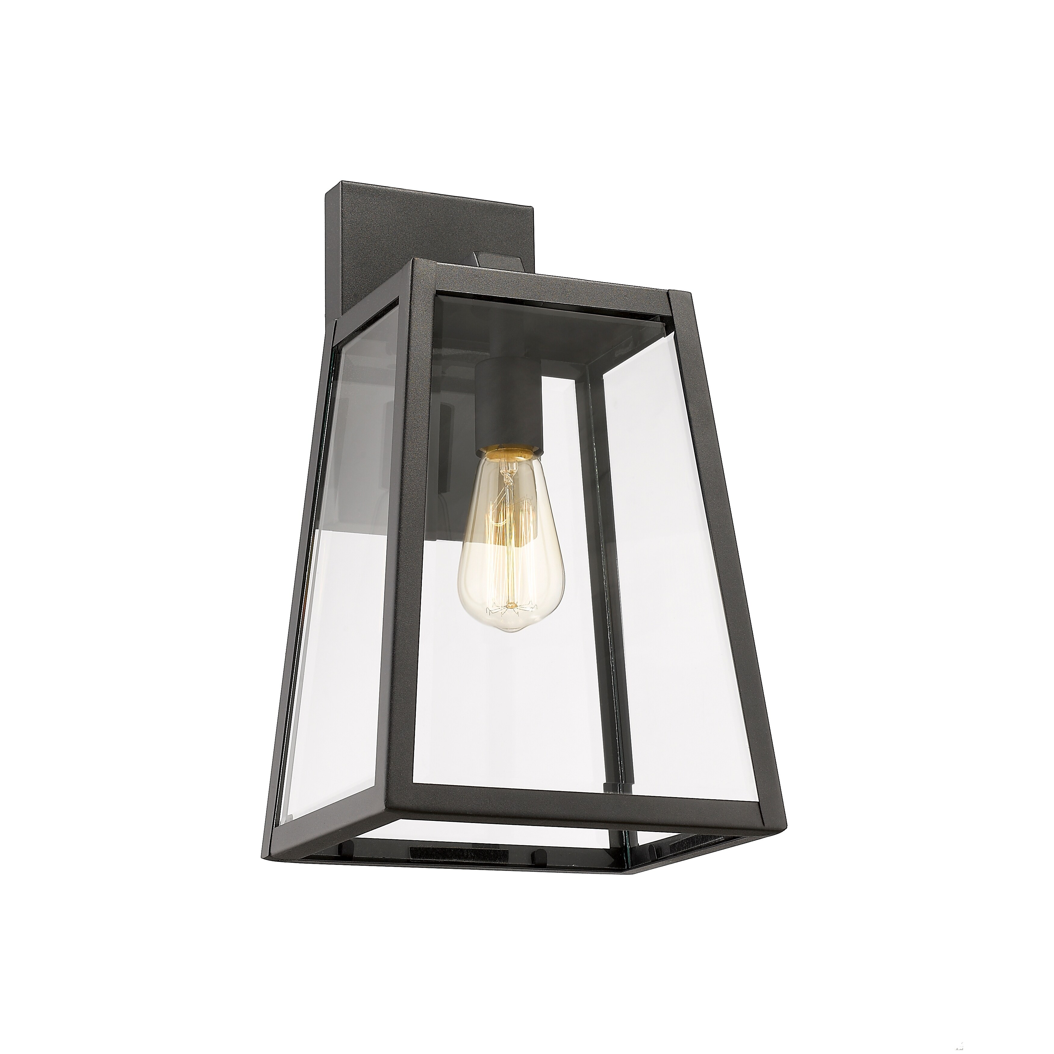 Chloe 1-light Textured Black Outdoor Wall Light Shopping - The Best Deals on Outdoor Wall Lanterns | 28993230