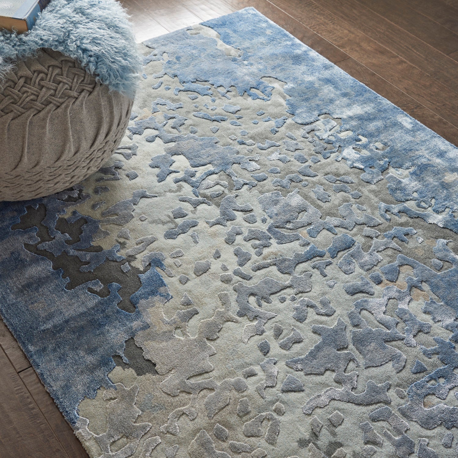 Prismatic Denim Modern Rug