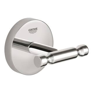 GROHE BauCosmopolitan Wall-Mount Robe Hook in StarLight Chrome 40461001