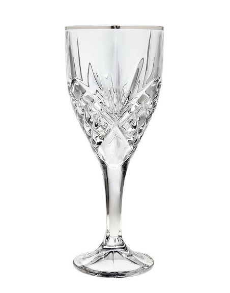 Godinger 25438 Dublin S/4 Goblets Platinum