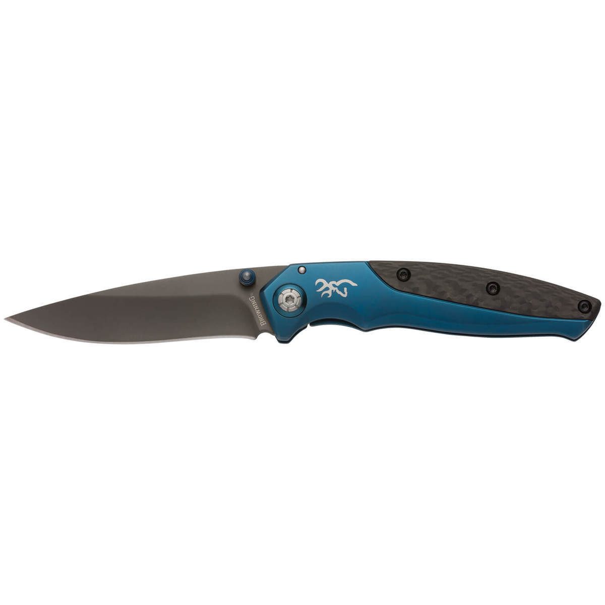 Browning Carbon Carry 3.5 inch Folding Knife  Blue  Blue