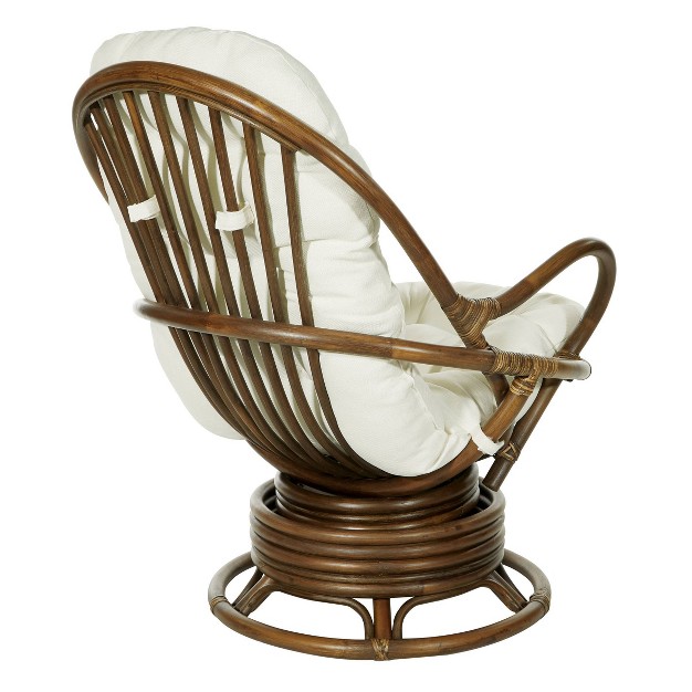 Kauai Rattan Swivel Rocker Chair Osp Home Furnishings