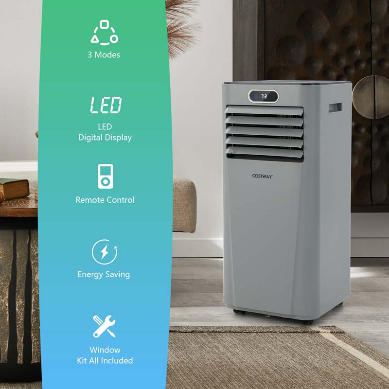 Canada Only - 8000BTU 3-in-1 Portable Air Conditioner with Remote Control