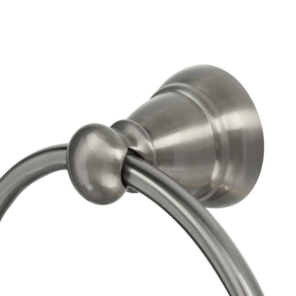 MOEN Banbury Towel Ring in Brushed Nickel (2-Pack Combo) TY2686BN-2PK