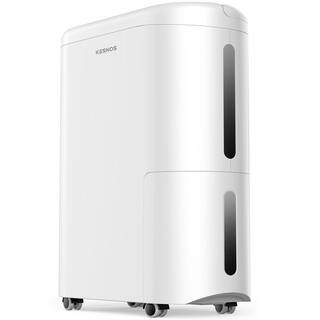 Kesnos 60-Pint . Portable Home Dehumidifier For 4500 Sq. Ft. with Drain Hose and Water Tank Timer with Wheels HDCX-PD220B